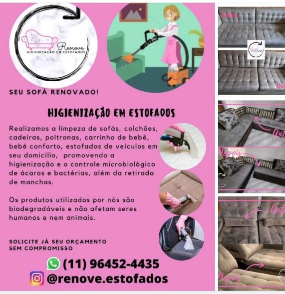 Renove Higienização em Estofados