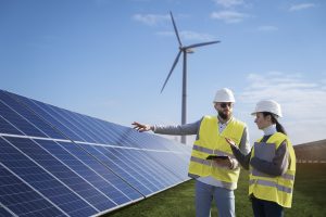 Energia Solar e Eólica.